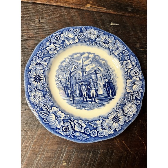 Liberty Blues Other - Liberty Blue Salad  Staffordshire Washington Leaving Christ Church
